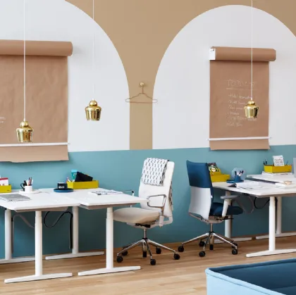 Sedia Operativa ergonomica in tessuto imbottito ID Soft L di Vitra